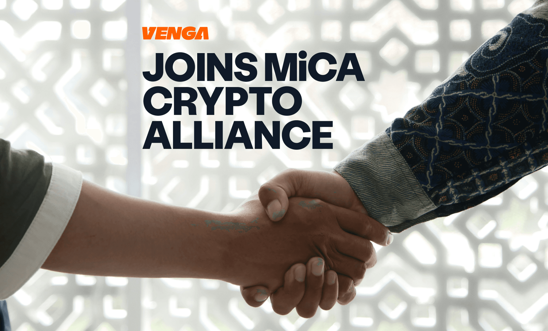 Venga Joins the MiCA Crypto Alliance to Strengthen ESG Transparency