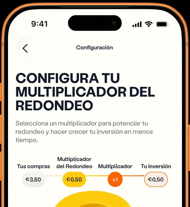 Elige un activo y un multiplicador