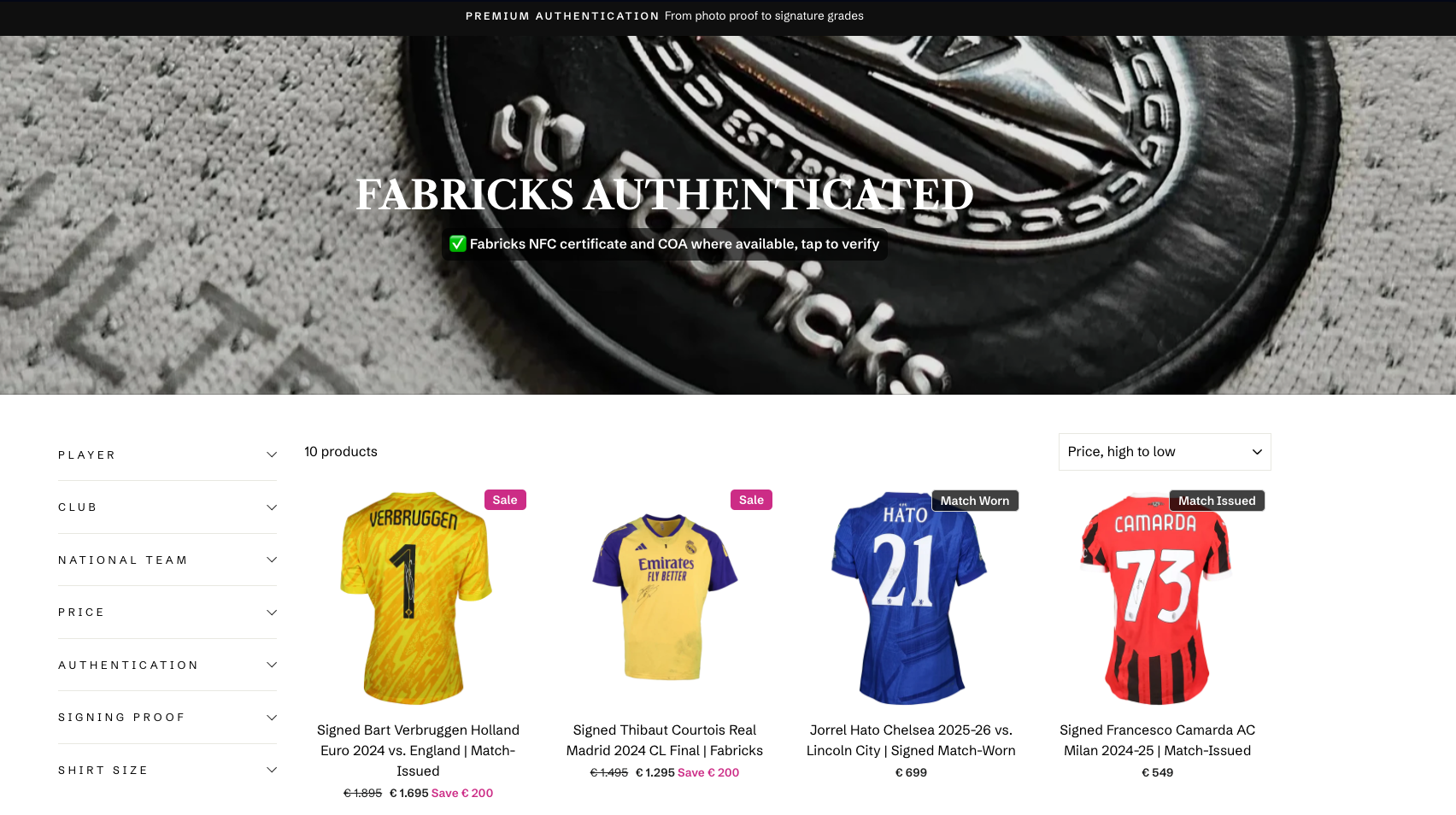 Fabricks Authenticated Marketplace - Walkouts