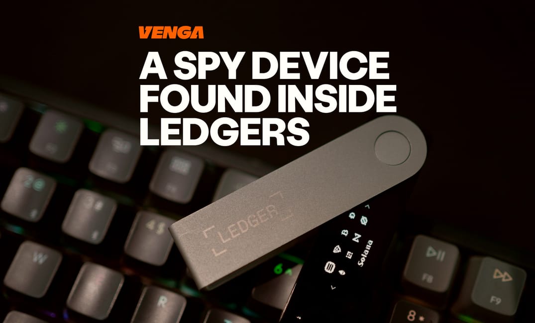 Venga - Blog Cover - Ledger Hack: crypto wallet with spy inside