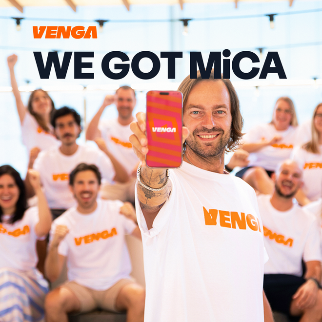 Image of: Venga Becomes the First Catalan Crypto Investment App to Secure a MiCA License
